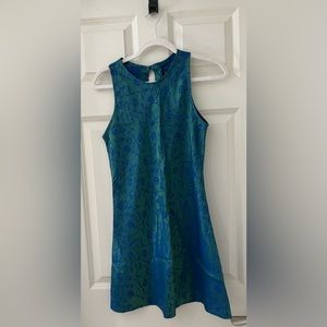 Vintage Pretty iridescent sleeveless dress from All that Jazz blue/green XS